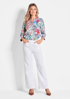 Jeans VERA met elastische tailleband en wijde pijpen thumbnail 7
