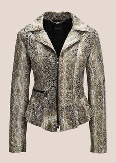Lederjacke mit Schlangenmuster thumbnail 7