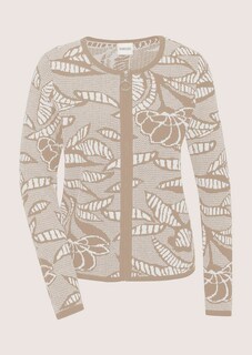 Blazer en maille à imprimé jacquard et zip thumbnail 6