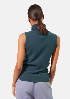 Ärmelloser Rollkragenpullover aus Kaschmir thumbnail 4