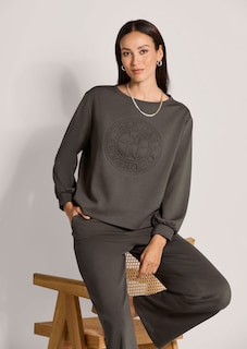 Sweatshirt avec imprimé en relief tendance thumbnail 3