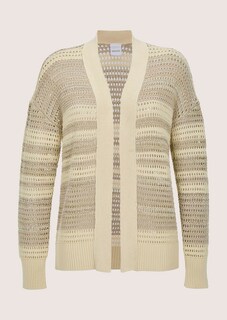 Ajour-Strickjacke in knopfloser Longform thumbnail 7