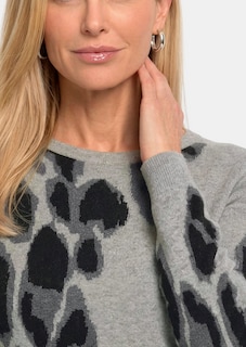Kaschmirpullover im Leo-Look thumbnail 5