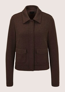 Leichter Jerseyblazer mit Waffeloptik thumbnail 7