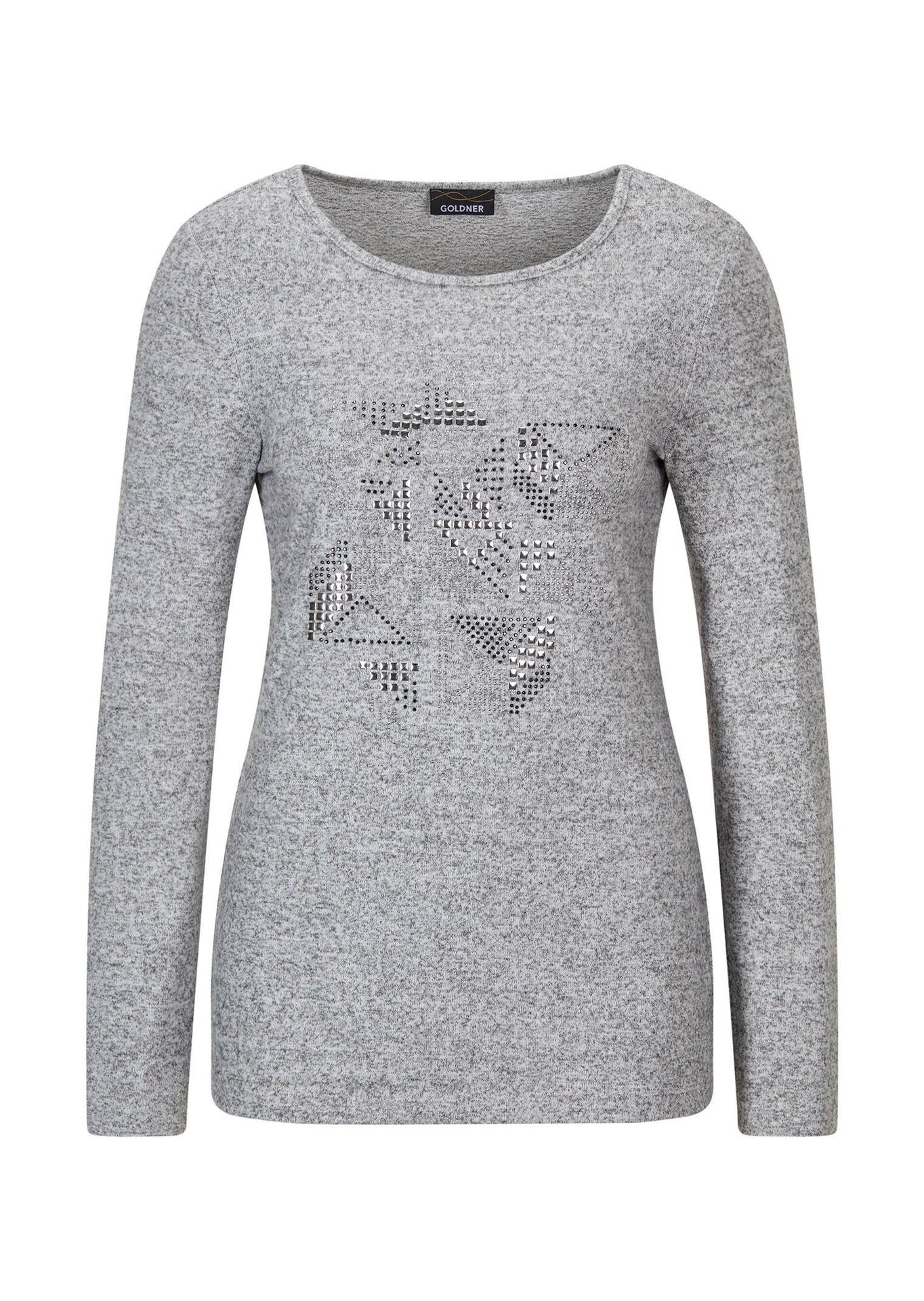 Shirt met applicatie en lange mouwen