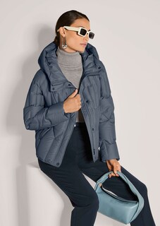 Sportive Daunen-Steppjacke mit Kapuze thumbnail 5