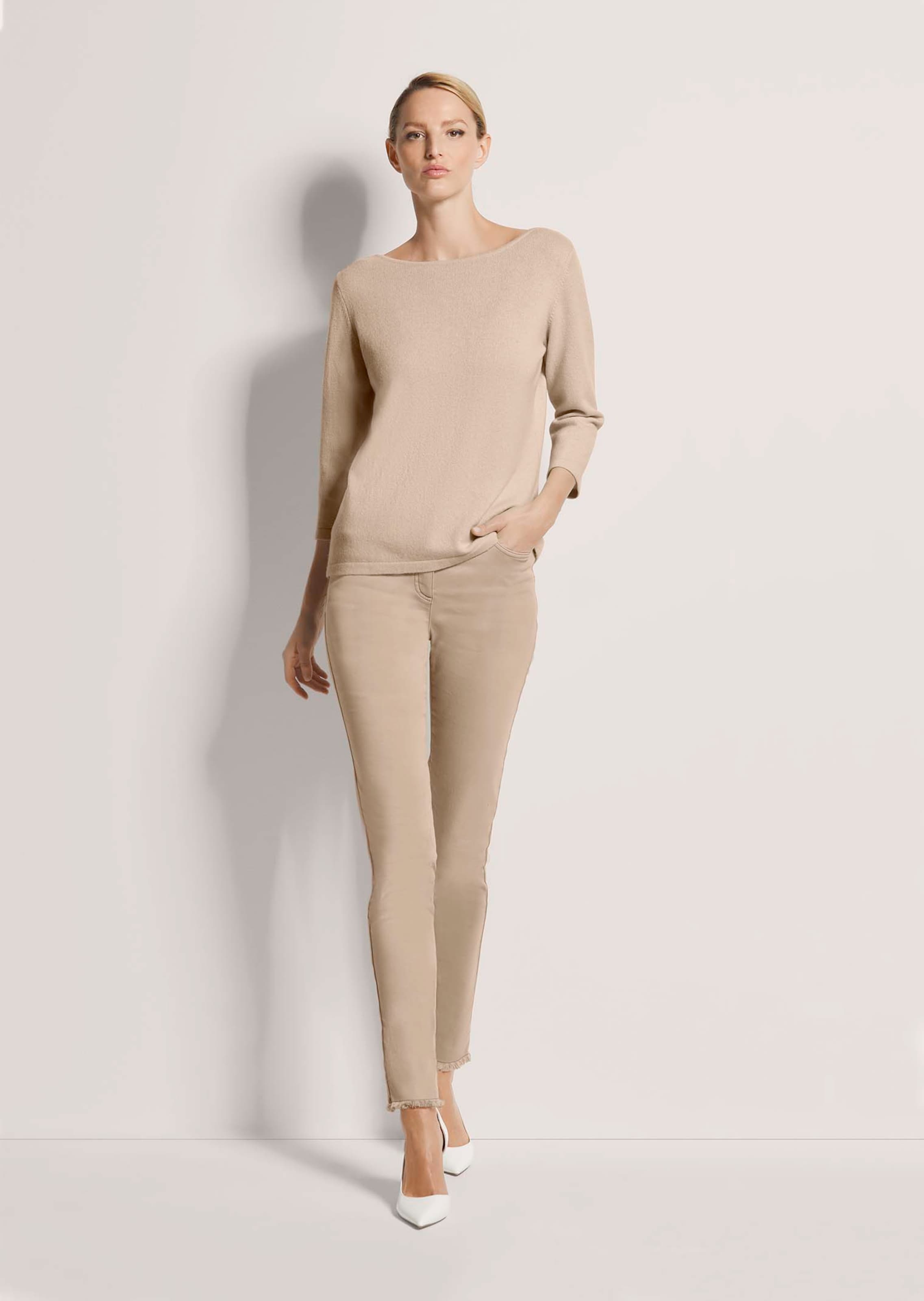 Pull en cachemire avec encolure bateau