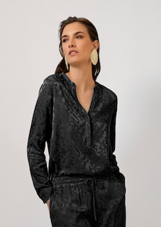 Lange Jacquard-Bluse thumbnail 1