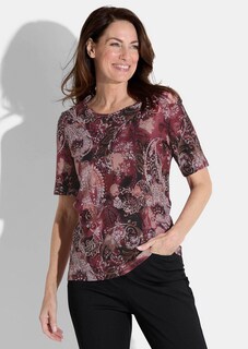 Jersey shirt met paisleymotief thumbnail 1
