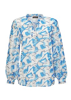 Chiffonbluse mit Gummibündchen thumbnail 7