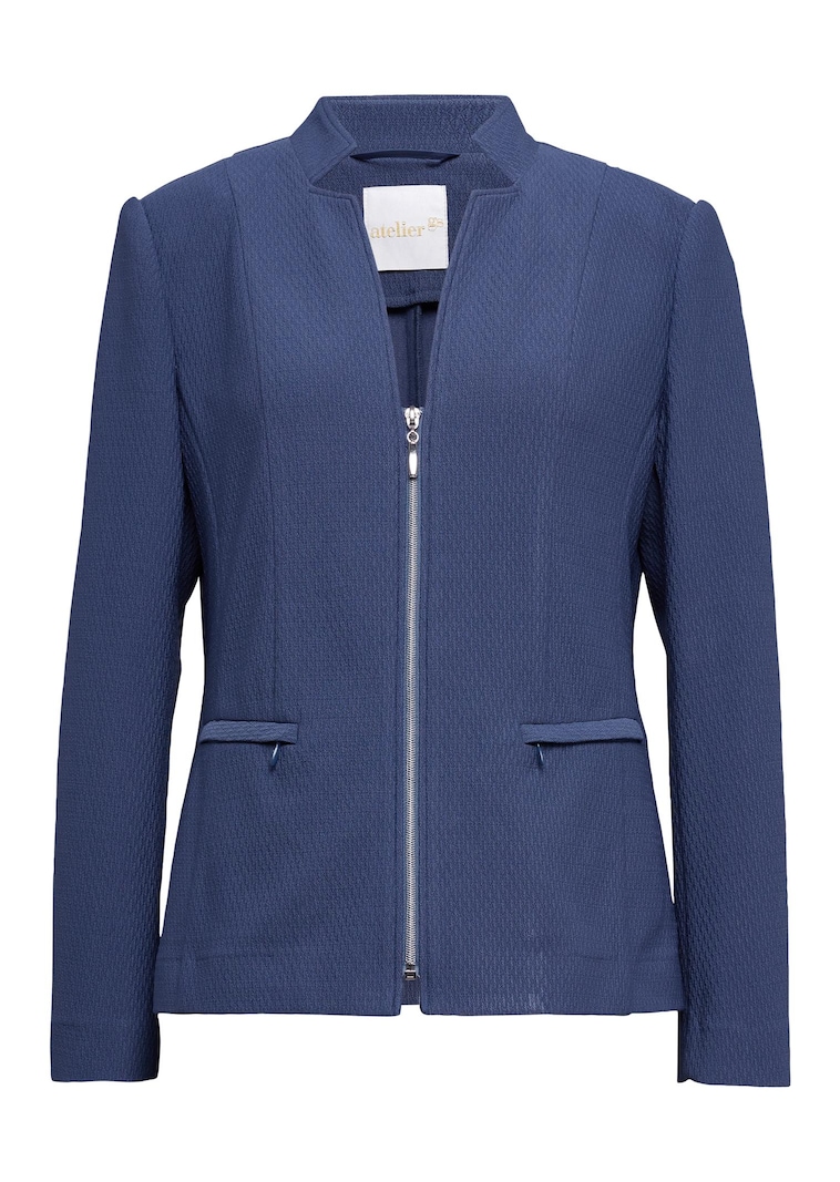 Comfortabele blazer van jersey met structuur