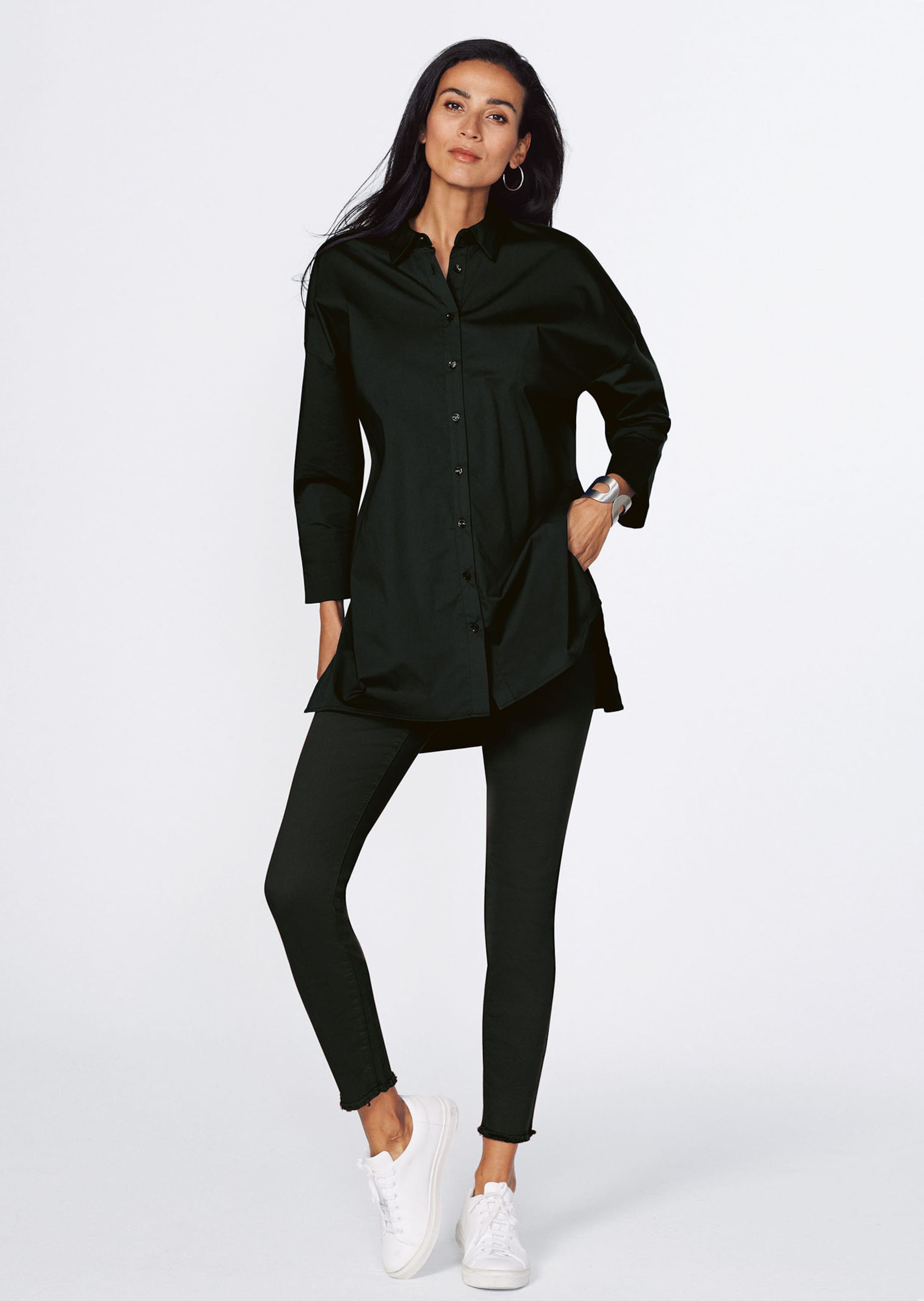 Casual long blouse shirt