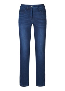 Schlanke Stretch-Jeans mit seitlicher Dekoration thumbnail 7
