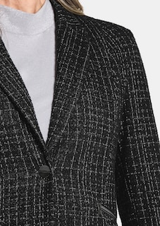 Jersey blazer in tweedlook thumbnail 5