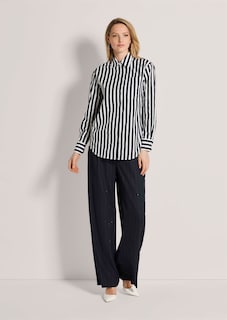 Katoenen blouse met strepen thumbnail 3