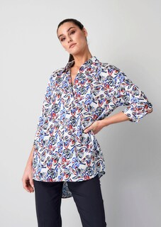 Hemdbluse mit Alloverdruck thumbnail 1