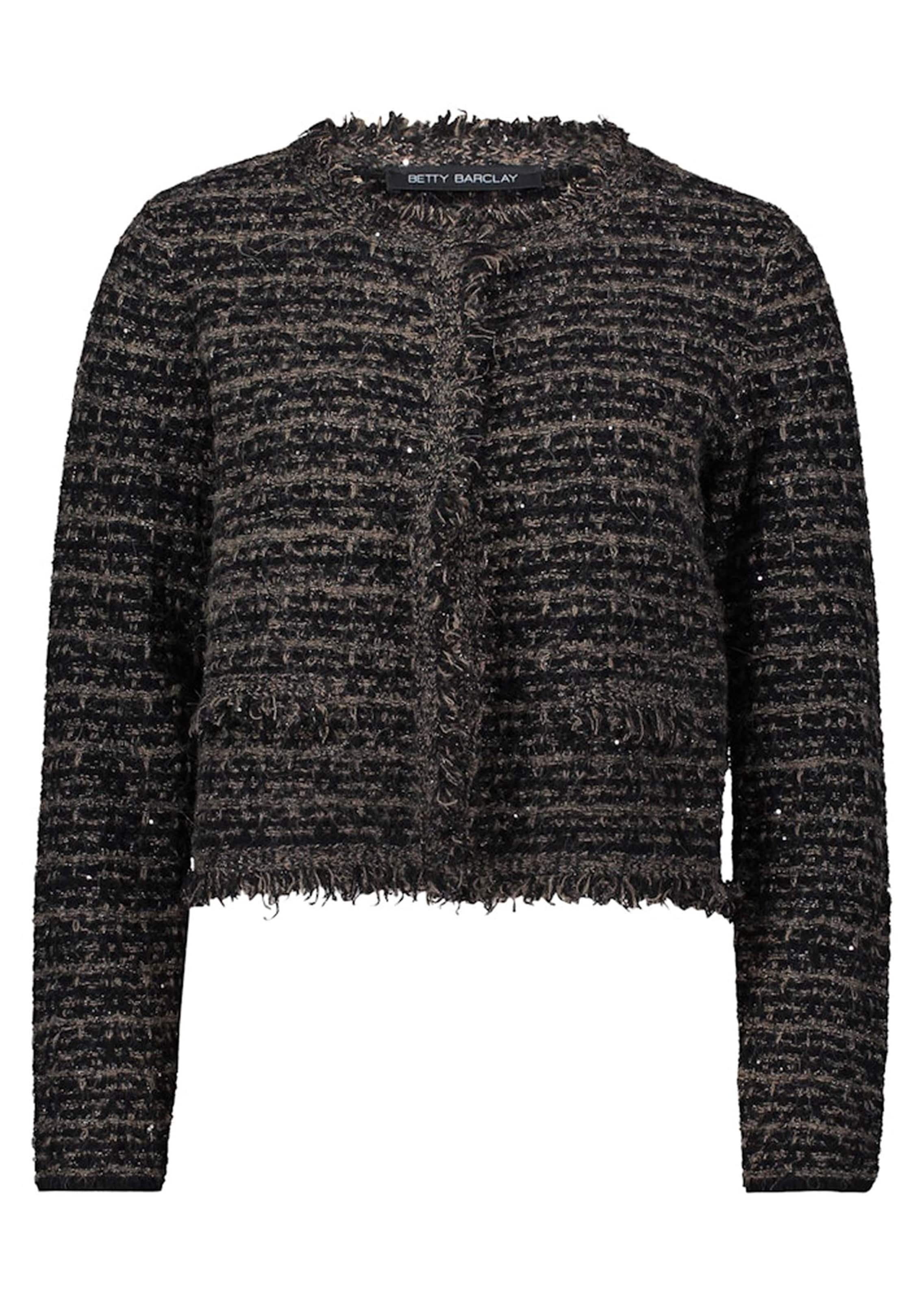 Verkorte cardigan met pailletten