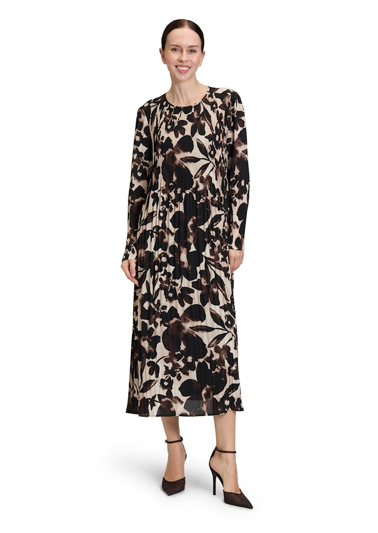 Plisseekleid mit hübschem Blütenprint