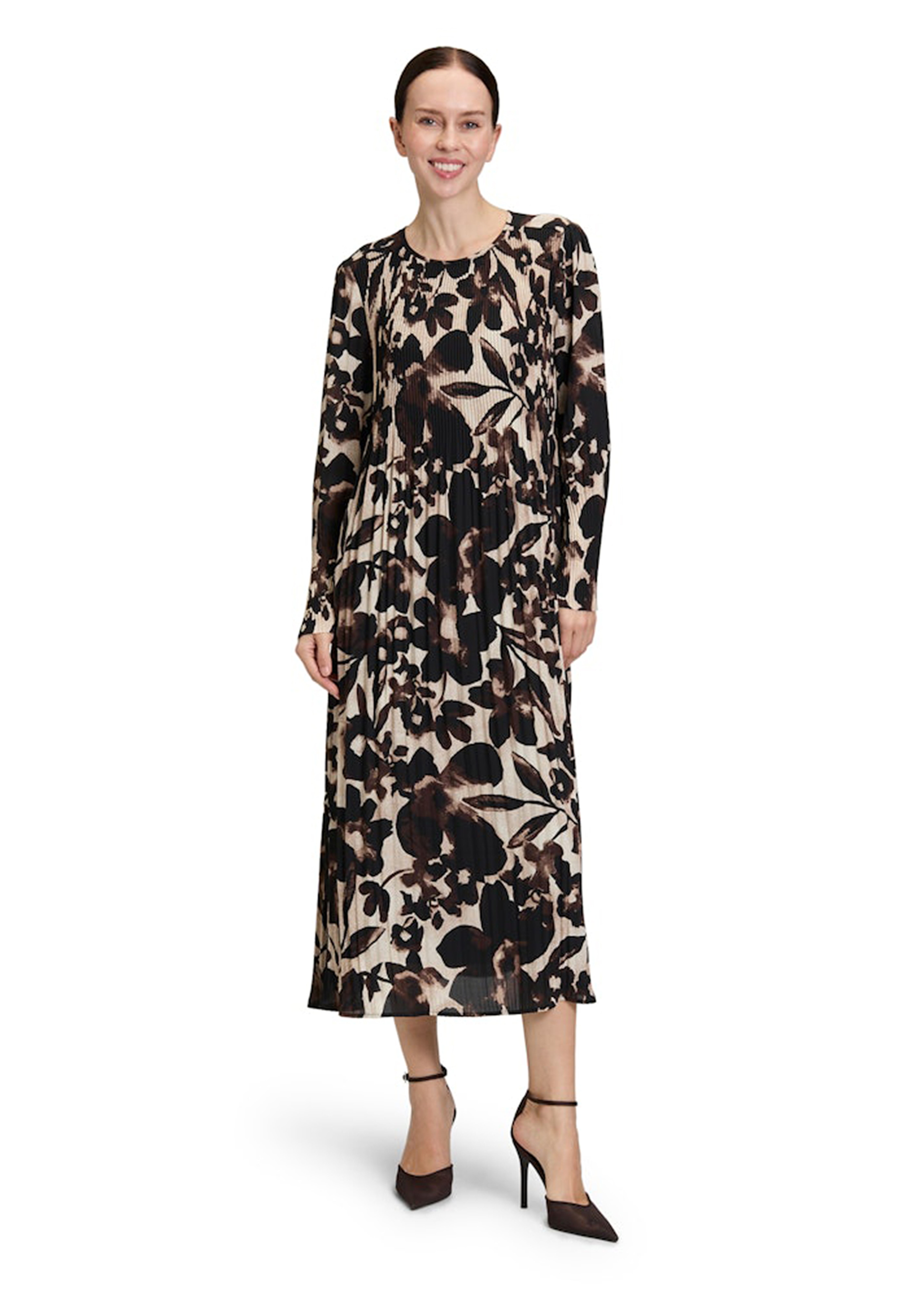 Plisseekleid mit hübschem Blütenprint