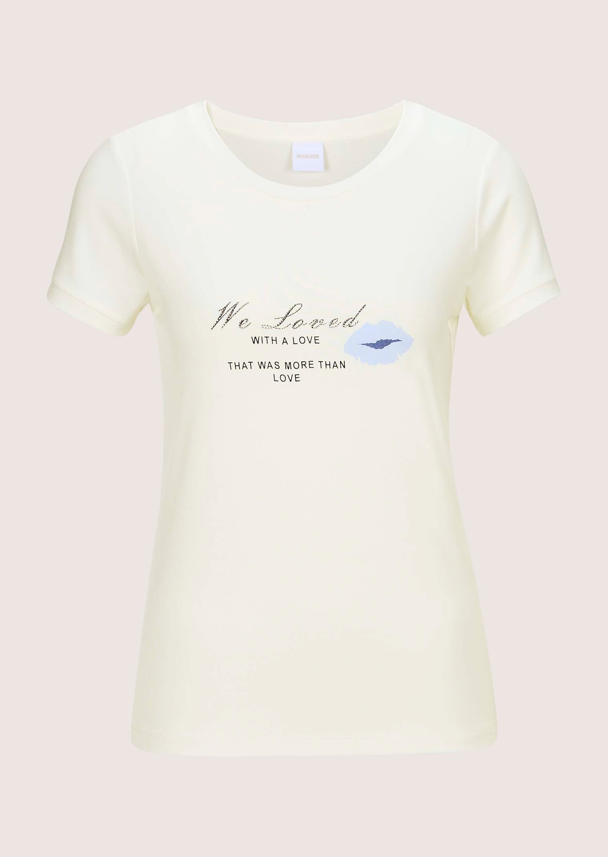 Top with statement print