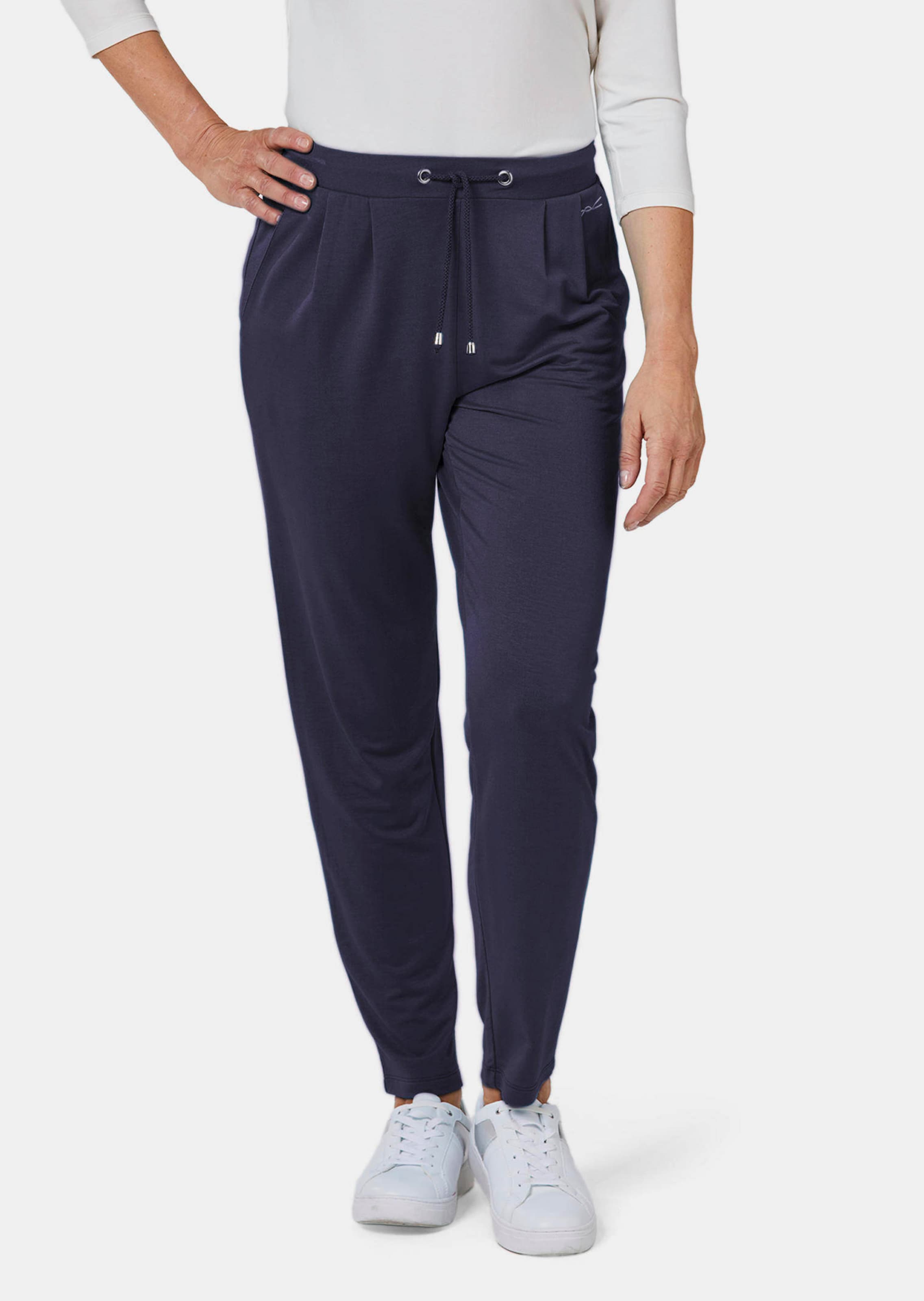 Schlupfhose mit Bundfalte