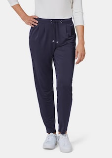 Comfortabele slinky broek met elastische tailleband thumbnail 1