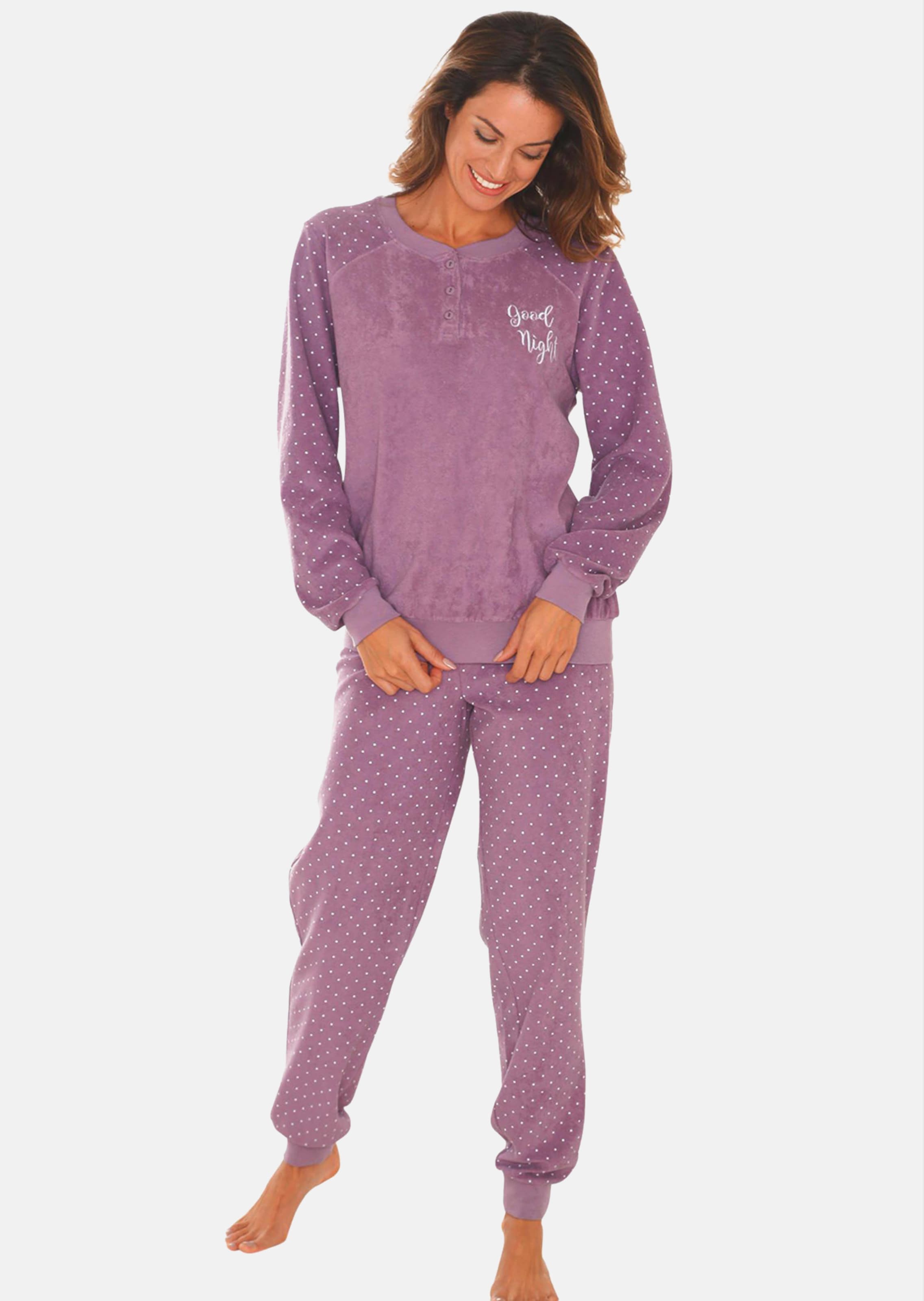 Pyjama aus Frottee mit Bündche