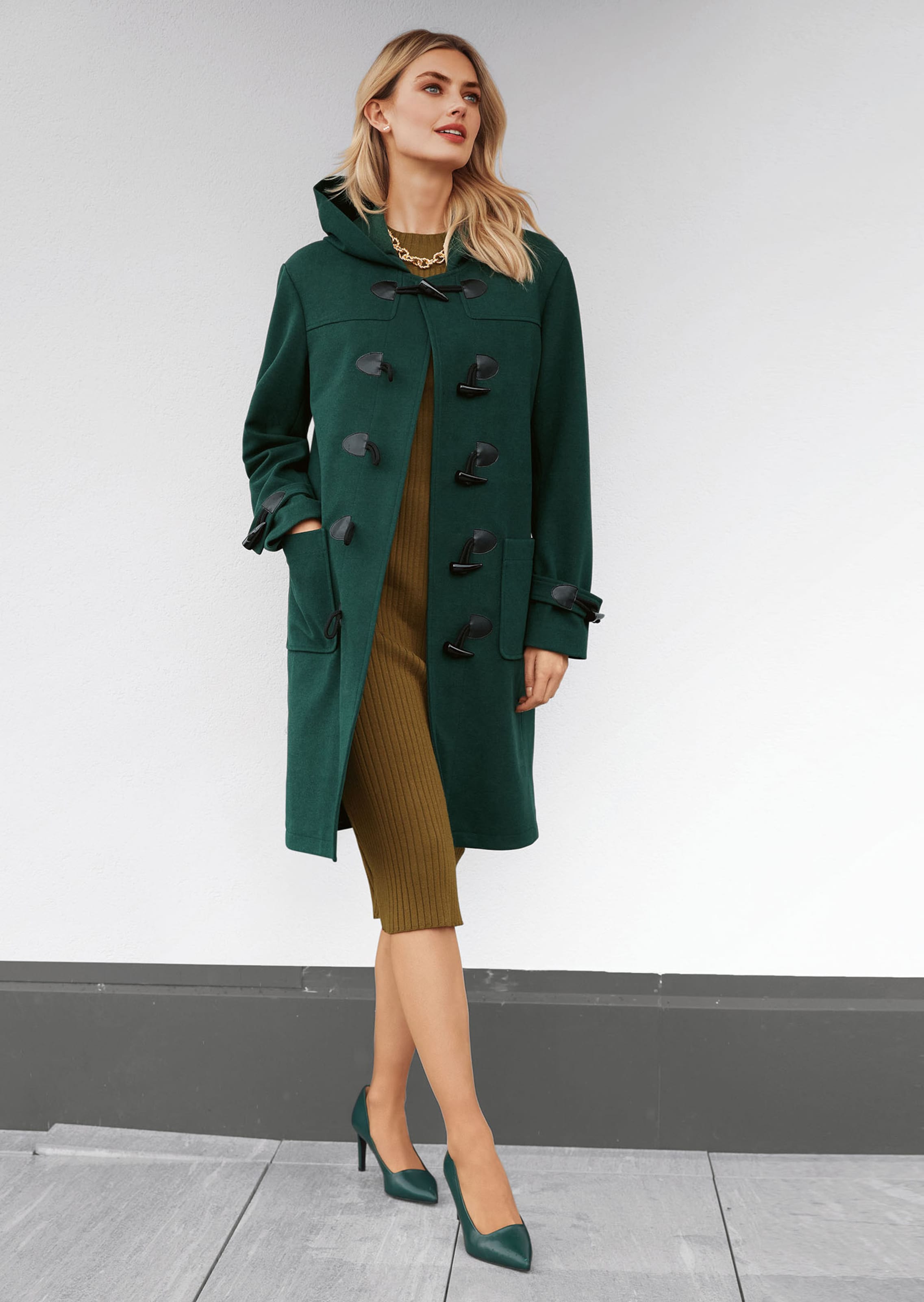 Leder-Pumps mit hohem Absatz