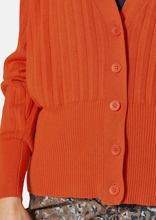 Kurze Strickjacke mit V-Ausschnitt thumbnail 6