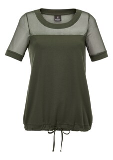 T-shirt met net-inzetten thumbnail 1