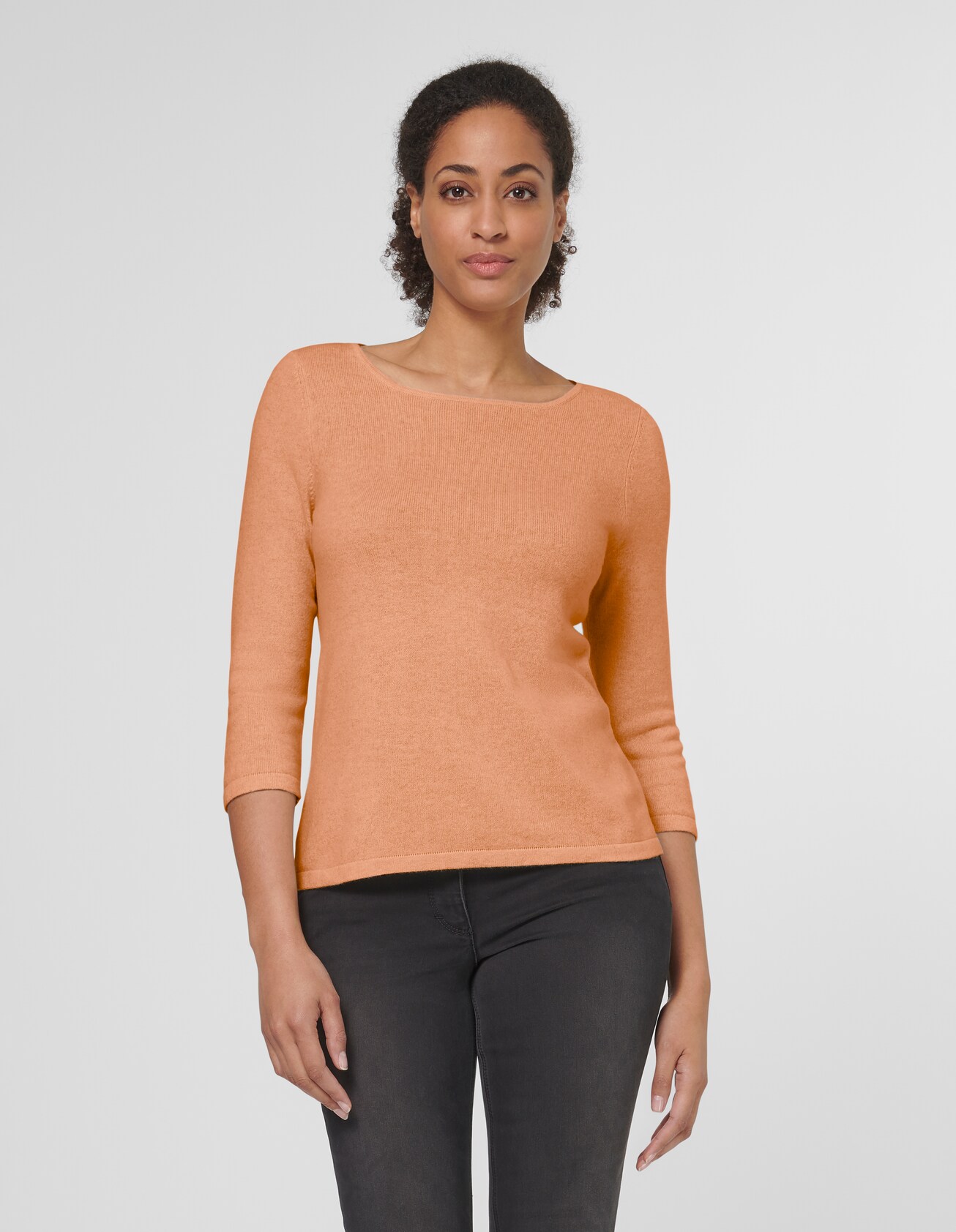 Kasjmier trui met boothals