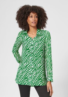 Long-line animal print blouse thumbnail 2