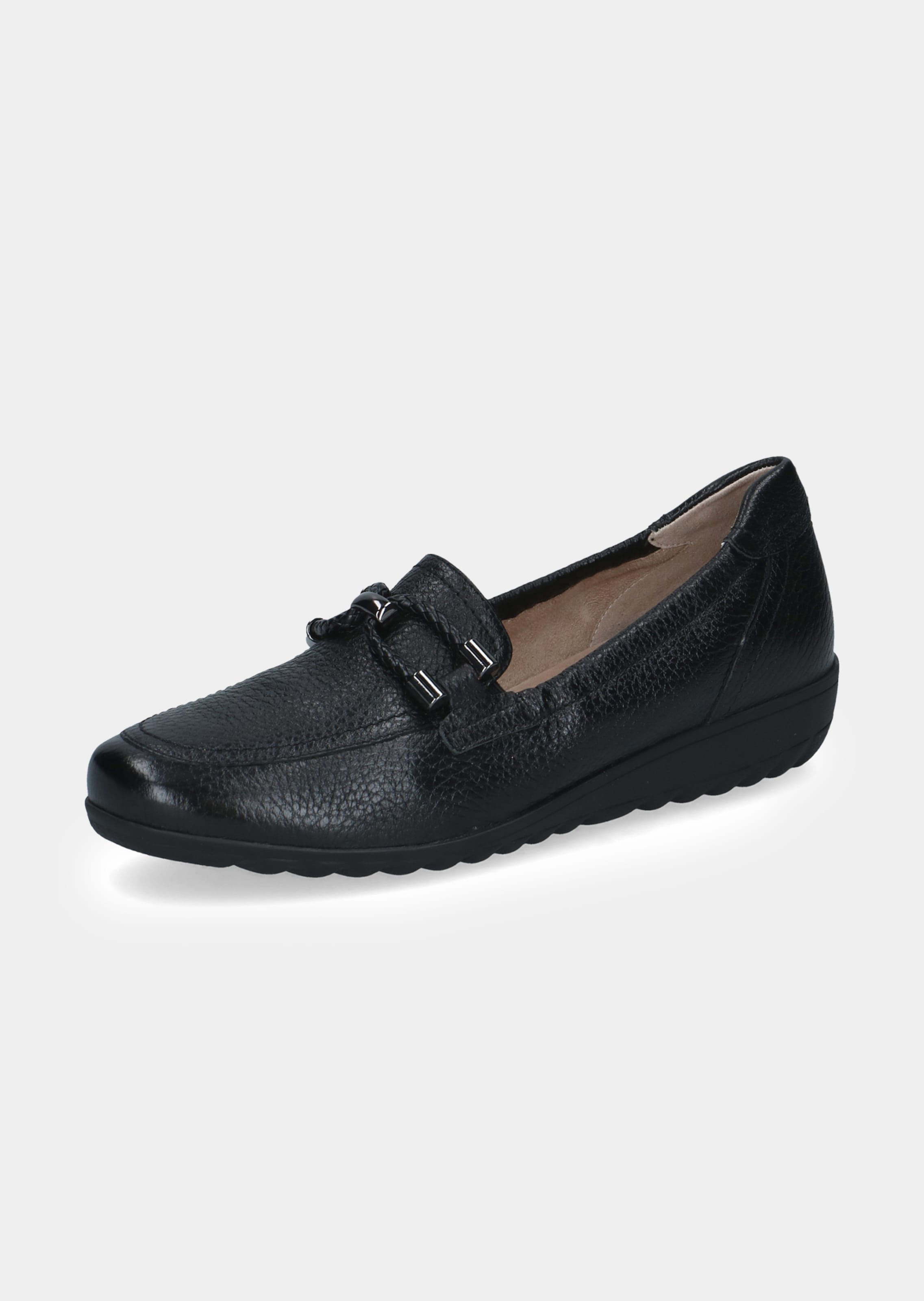 Slipper aus Hirschleder mit Schmuckelement