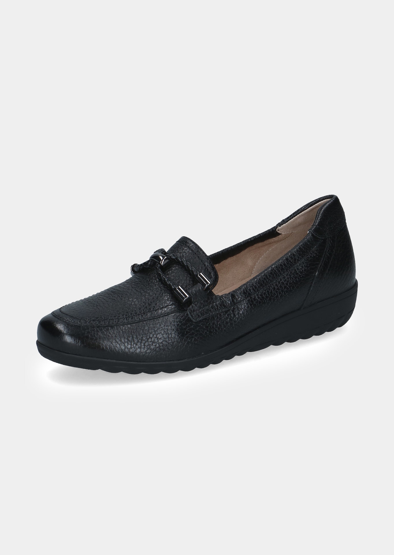 Hertenleren loafers met sierelement