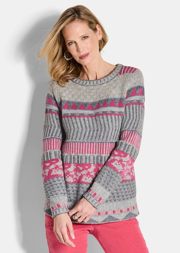 Pullover im modischen Norwegermuster