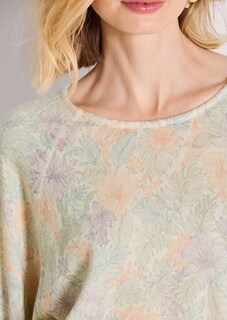 Kaschmirpullover mit pastelligem Blütenprint thumbnail 6