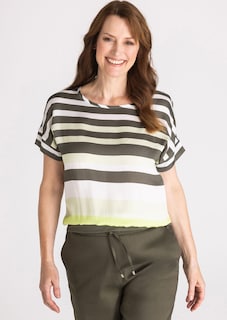 Blouse fluide à larges rayures thumbnail 6