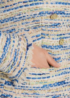 Kurzer Bouclé-Blazer thumbnail 6