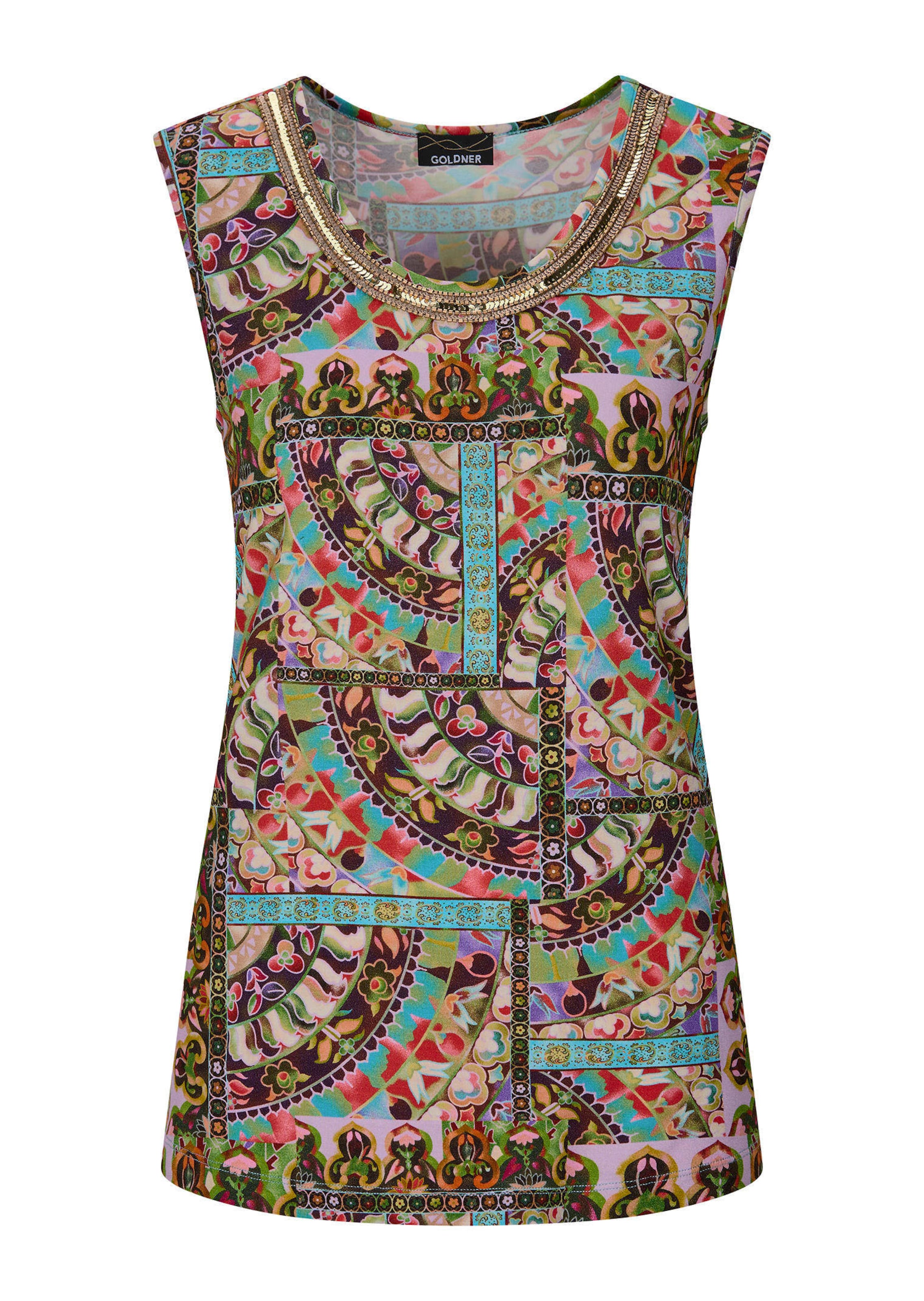 Jersey topje met pailletten