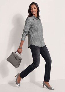 Blouse with stripes and rhinestones thumbnail 5