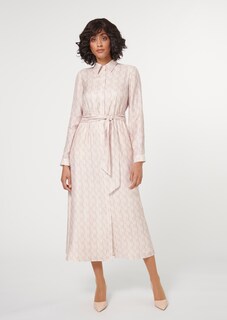 Bedrucktes Hemdblusenkleid mit Gürtel thumbnail 2