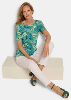 Jersey shirt met boothals thumbnail 4