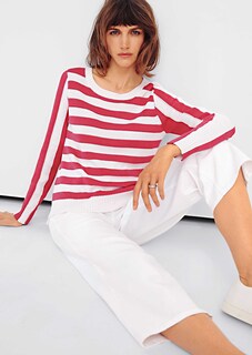 Streifen-Pullover aus feinster Pima Cotton thumbnail 1