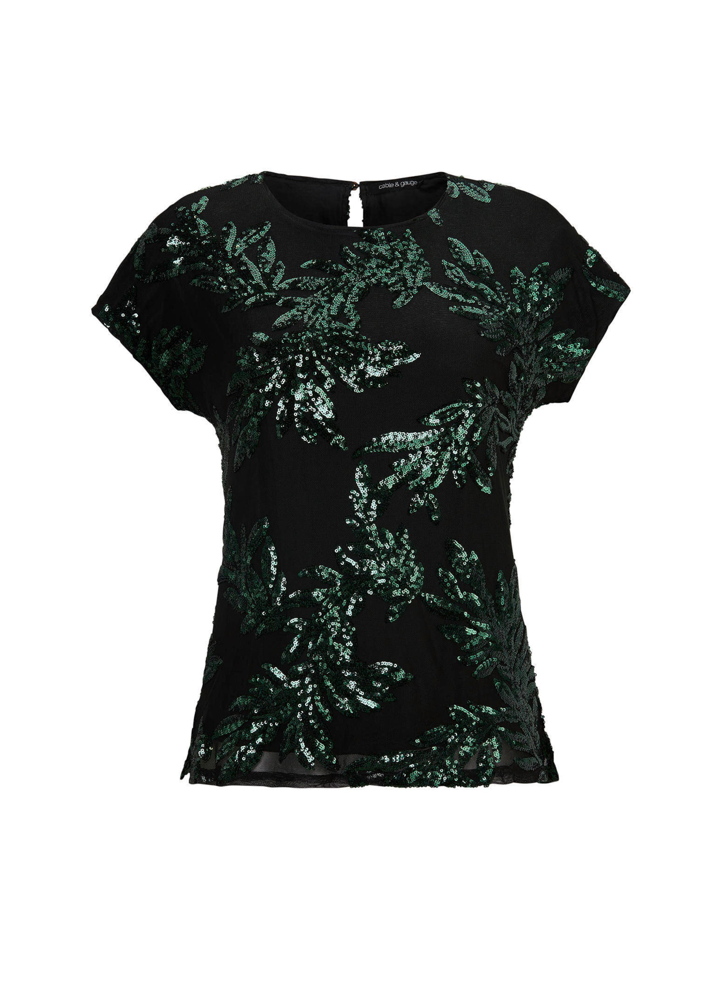 Elegant shirt met opgestikte pailletten