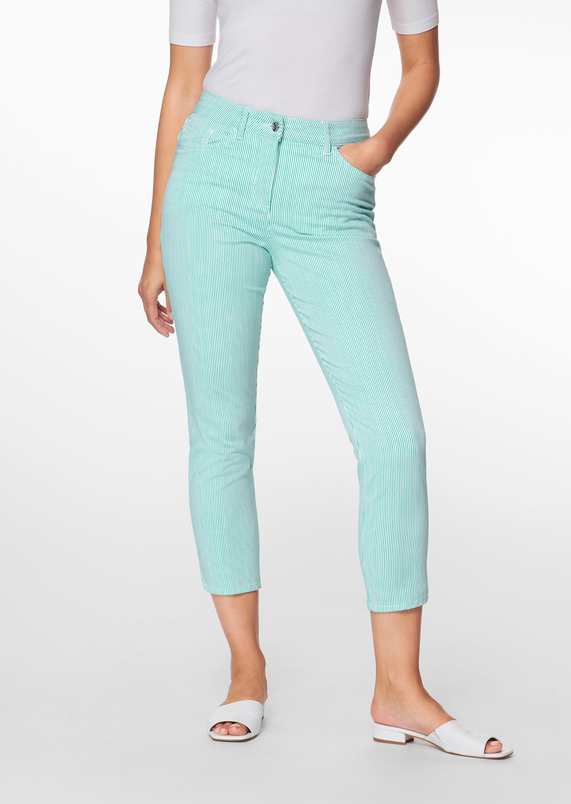 Fein gestreifte Jeans