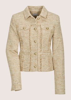 Fransige Tweedjacke mit Glanzgarn und Pailletten thumbnail 7