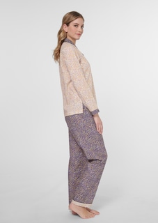 Bedruckter Pyjama aus reiner Baumwolle thumbnail 5