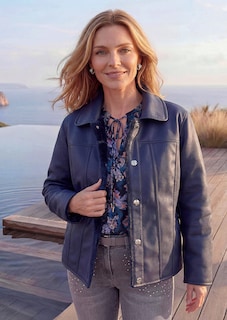 Wendejacke mit Leder- und Fell-Look thumbnail 8