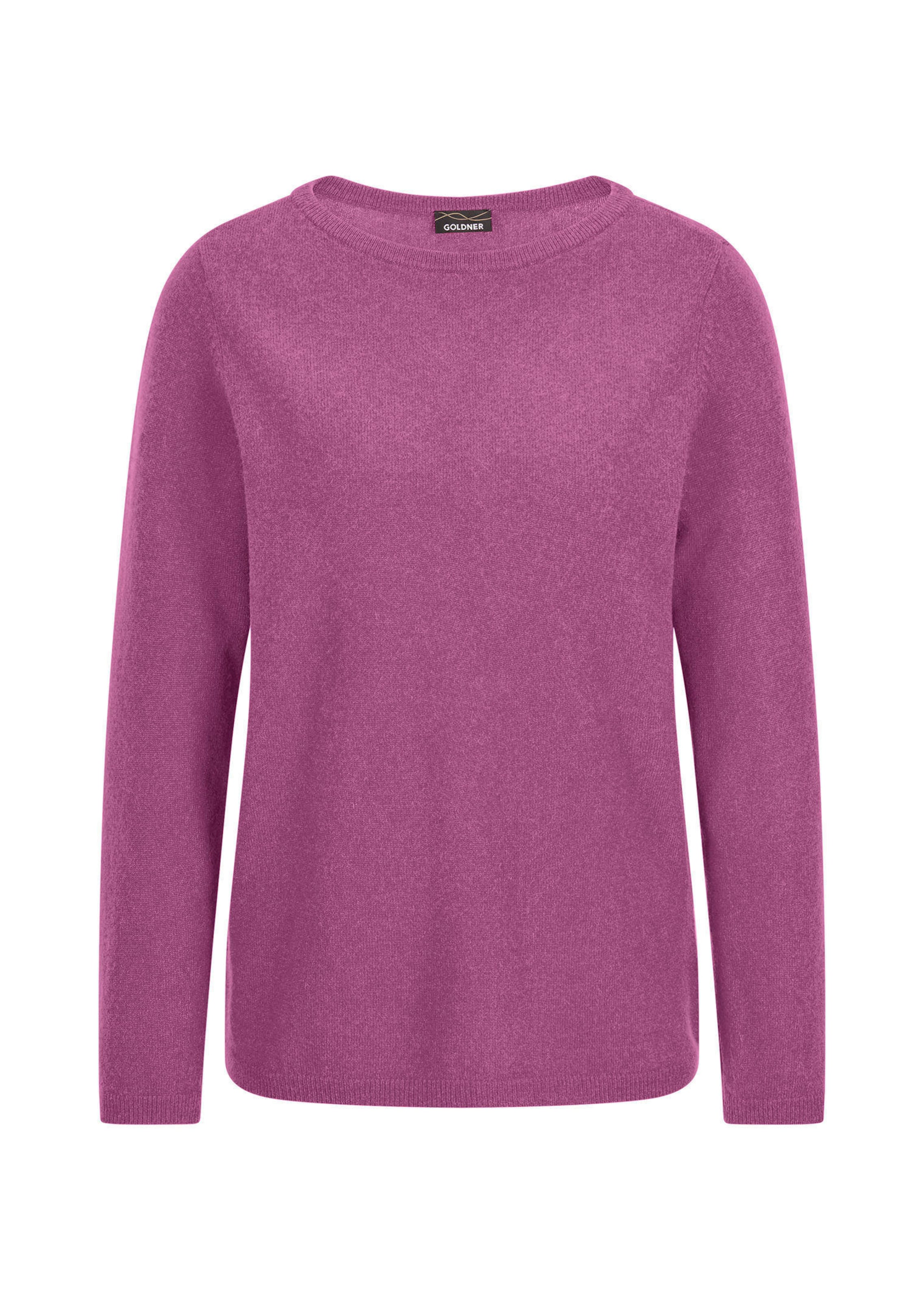 Kaschmirpullover mit U-Boot Ausschnitt