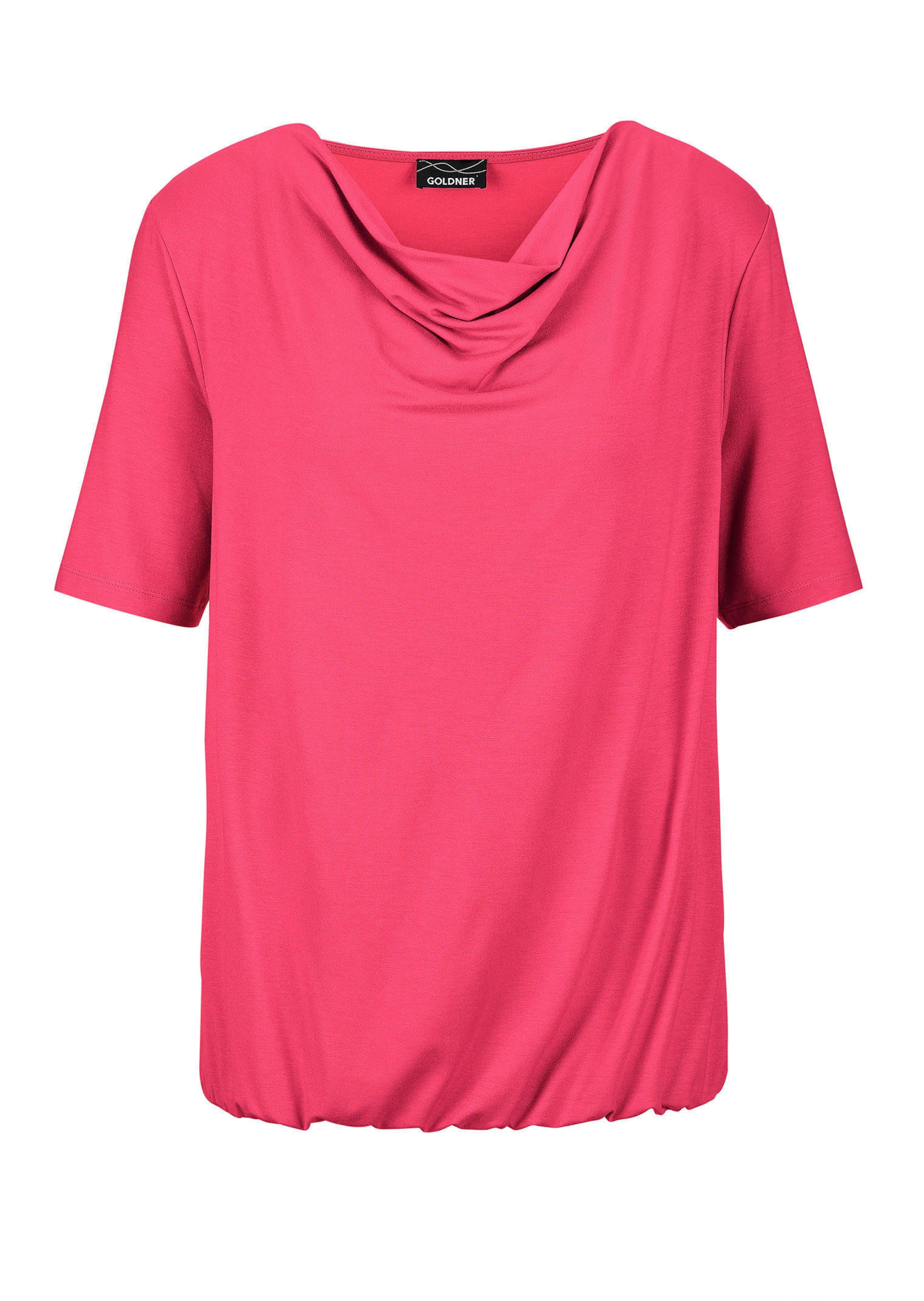 Shirt met watervalhals